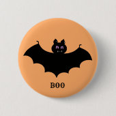Badge Rond 5 Cm Bat d'Halloween Éffrayant (Devant)
