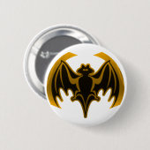 Badge Rond 5 Cm Bat Gold Le MUSÉE Zazzle Cadeaux (Devant & derrière)