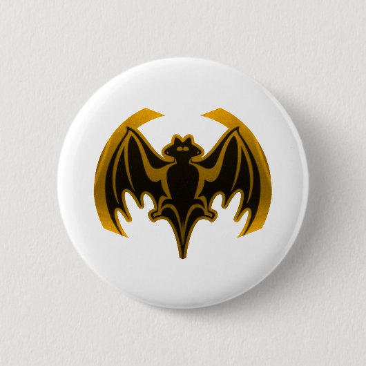 Badge Rond 5 Cm Bat Gold Le MUSÉE Zazzle Cadeaux (Devant)