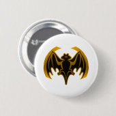 Badge Rond 5 Cm Bat Gold Le MUSÉE Zazzle Cadeaux (Devant & derrière)