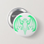 Badge Rond 5 Cm Bat Green Inv Le MUSÉE Zazzle Cadeaux (Devant & derrière)