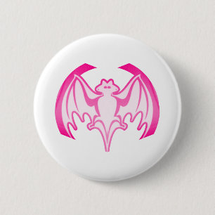 Badge Rond 5 Cm Bat Magenta Inv Le MUSÉE Zazzle Cadeaux