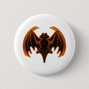 Badge Rond 5 Cm Bat Orange Le MUSÉE Zazzle Cadfts