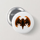 Badge Rond 5 Cm Bat Orange Le MUSÉE Zazzle Cadfts (Devant & derrière)