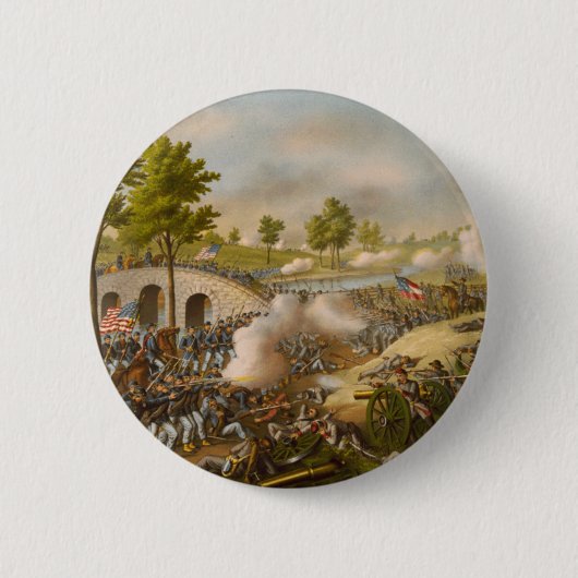 Badge Rond 5 Cm Bataille d'Antietam--Armée du Potomac (Devant)