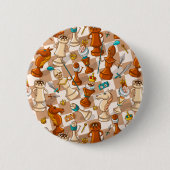 Badge Rond 5 Cm bataille d'échecs (Devant)
