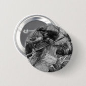 Badge Rond 5 Cm Bataille pirate (Devant & derrière)