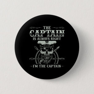 Badge Rond 5 Cm Bateau vintage Capitaine Chemise Hommes Bateau Drô