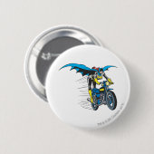 Badge Rond 5 Cm Batgirl sur batterie (Devant & derrière)