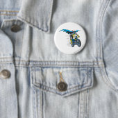 Badge Rond 5 Cm Batgirl sur batterie (En situation)