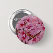 Badge Rond 5 Cm Bathed in Pink Japanese Cherry (Devant & derrière)