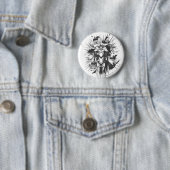Badge Rond 5 Cm Batman à vélo avec chauves-souris (En situation)