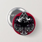 Badge Rond 5 Cm Batman Ace of Spaces Crest gothique (Devant & derrière)