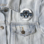 Badge Rond 5 Cm Batman avec Batmobile (En situation)