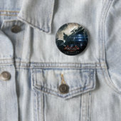 Badge Rond 5 Cm Batman Avec Batmobile Dans La Pluie (En situation)