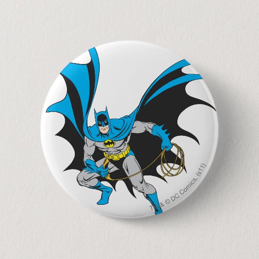 Badge Rond 5 Cm Batman avec corde (Devant)