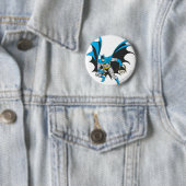 Badge Rond 5 Cm Batman avec corde (En situation)