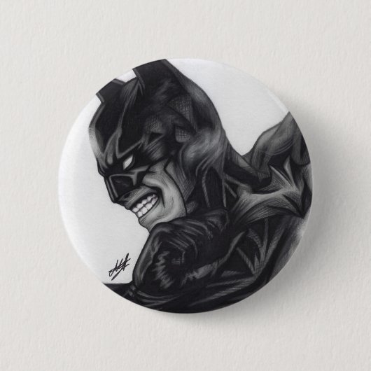 Badge Rond 5 Cm Batman ~ Bruce Wayne (Devant)