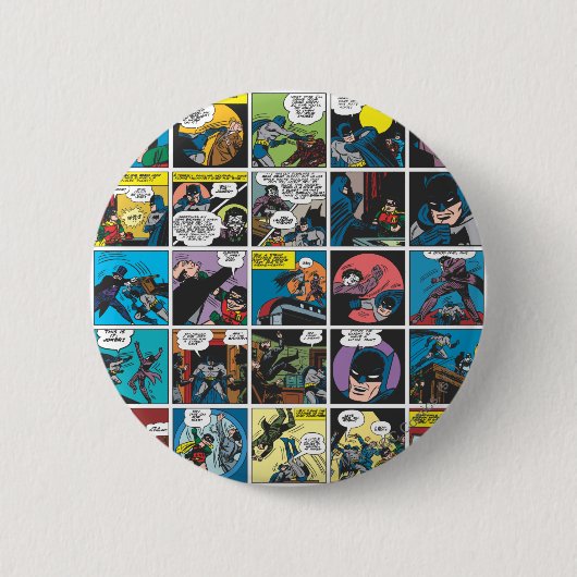 Badge Rond 5 Cm Batman Comic Panel 5x5 (Devant)
