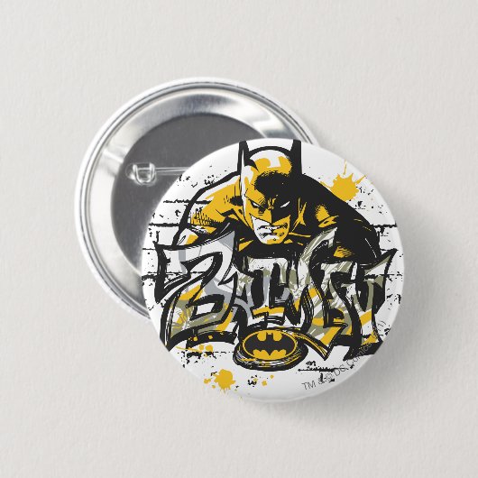 Badge Rond 5 Cm Batman Design 10 (Devant & derrière)