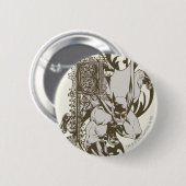 Badge Rond 5 Cm Batman et lettre décorée B (Devant & derrière)