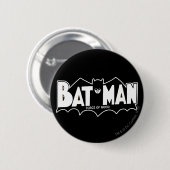 Badge Rond 5 Cm Batman | Logo Force of Good 60s (Devant & derrière)