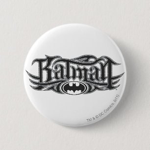 Badge Rond 5 Cm Batman Logo stylisé