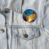 Badge Rond 5 Cm Batman Rogue Rage 1 (En situation)