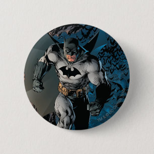 Badge Rond 5 Cm Batman Stride