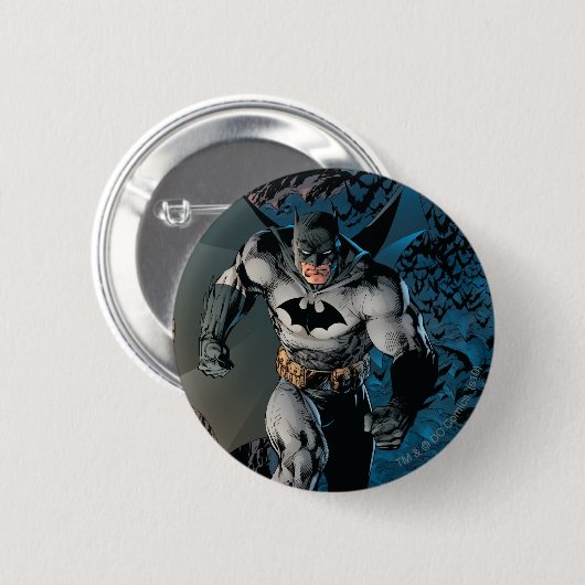 Badge Rond 5 Cm Batman Stride (Devant & derrière)