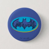Badge Rond 5 Cm Batman | Symbole de la ville de Gotham (Devant)