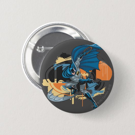 Badge Rond 5 Cm Batman Throw (Devant & derrière)