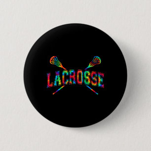 Badge Rond 5 Cm Bâtons croisés à Cravate de crosse Cool Lacrosse G