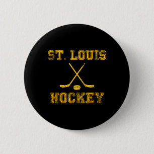 Badge Rond 5 Cm Bâtons de hockey sur glace St. Louis État Outile S