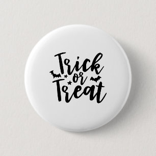 Badge Rond 5 Cm Bats de Halloween : des friandises ou un mauvais t