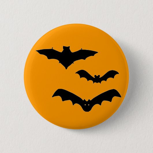 Badge Rond 5 Cm Bats d'Halloween (Devant)
