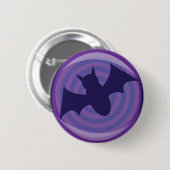 Badge Rond 5 Cm Bats d'Halloween (Devant & derrière)