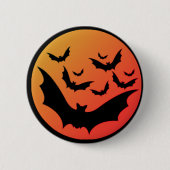 Badge Rond 5 Cm Bats d'Halloween (Devant)
