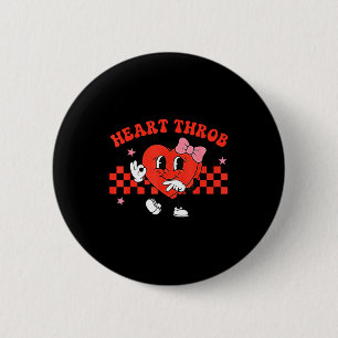 Badge Rond 5 Cm Battement de cœur 67 Saint Valentin Six Sept Mème 