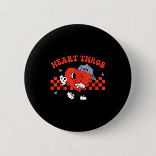 Badge Rond 5 Cm Battement de cœur 67 Saint-Valentin Six Sept Mème 