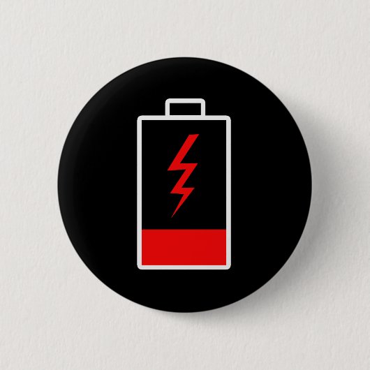 Badge Rond 5 Cm Batterie basse (Devant)