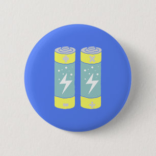 Badge Rond 5 Cm Batteries