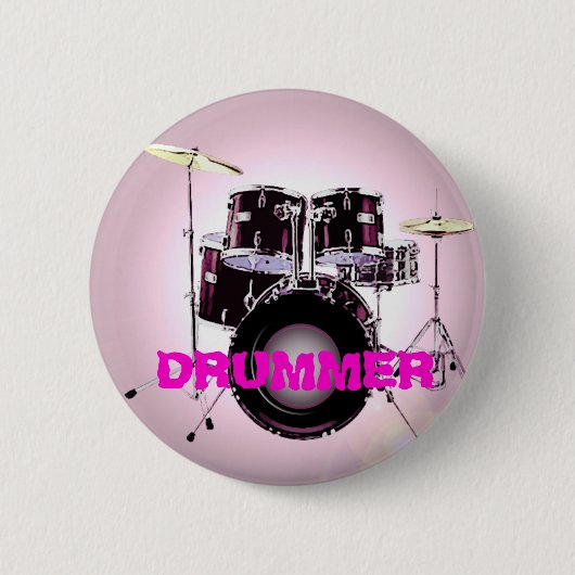 Badge Rond 5 Cm Batteur (Devant)