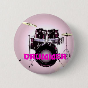 Badge Rond 5 Cm Batteur