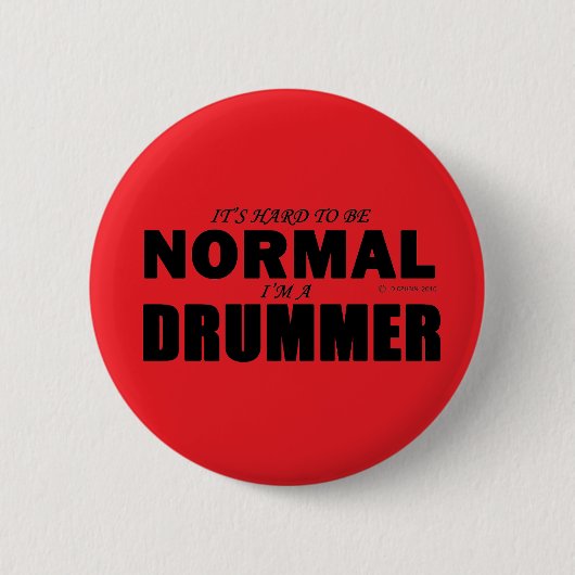 Badge Rond 5 Cm Batteur normal (Devant)