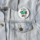 Badge Rond 5 Cm Battez-Le Drôle Pun À Cuisson (En situation)