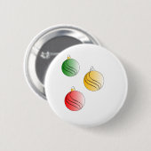 Badge Rond 5 Cm Baubales de Noël (Devant & derrière)