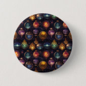 Badge Rond 5 Cm Baubles de Noël (Devant)