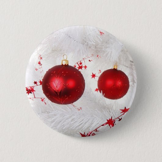 Badge Rond 5 Cm Baubles de Noël (Devant)