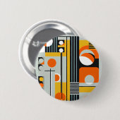 Badge Rond 5 Cm Bauhaus Conception géométrique 01 Parfait Pour (Devant & derrière)